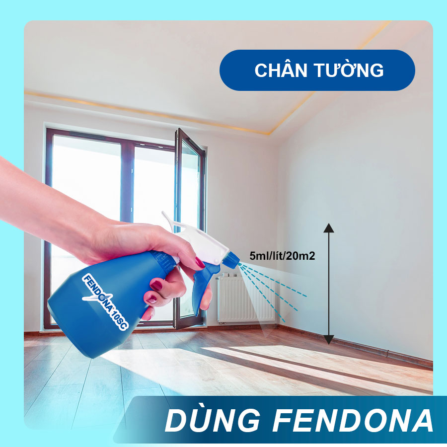 Diệt gián - Fendona phun chân tường